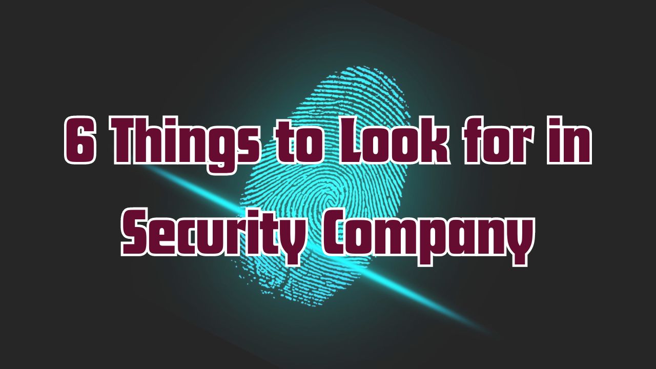 6 Things to Look for in a Security Company
