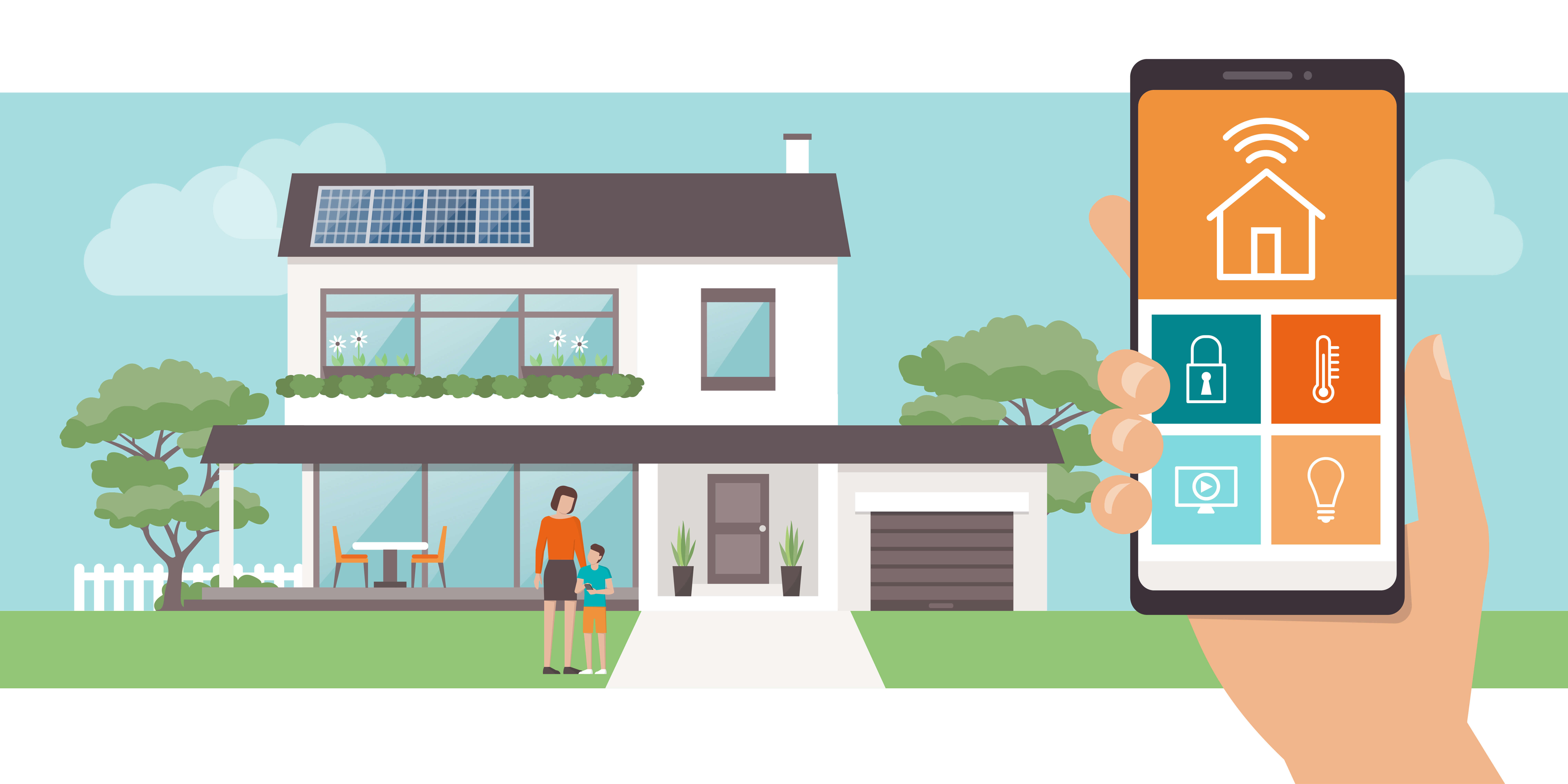 1st class protection tips on securing your home smart gadget icon