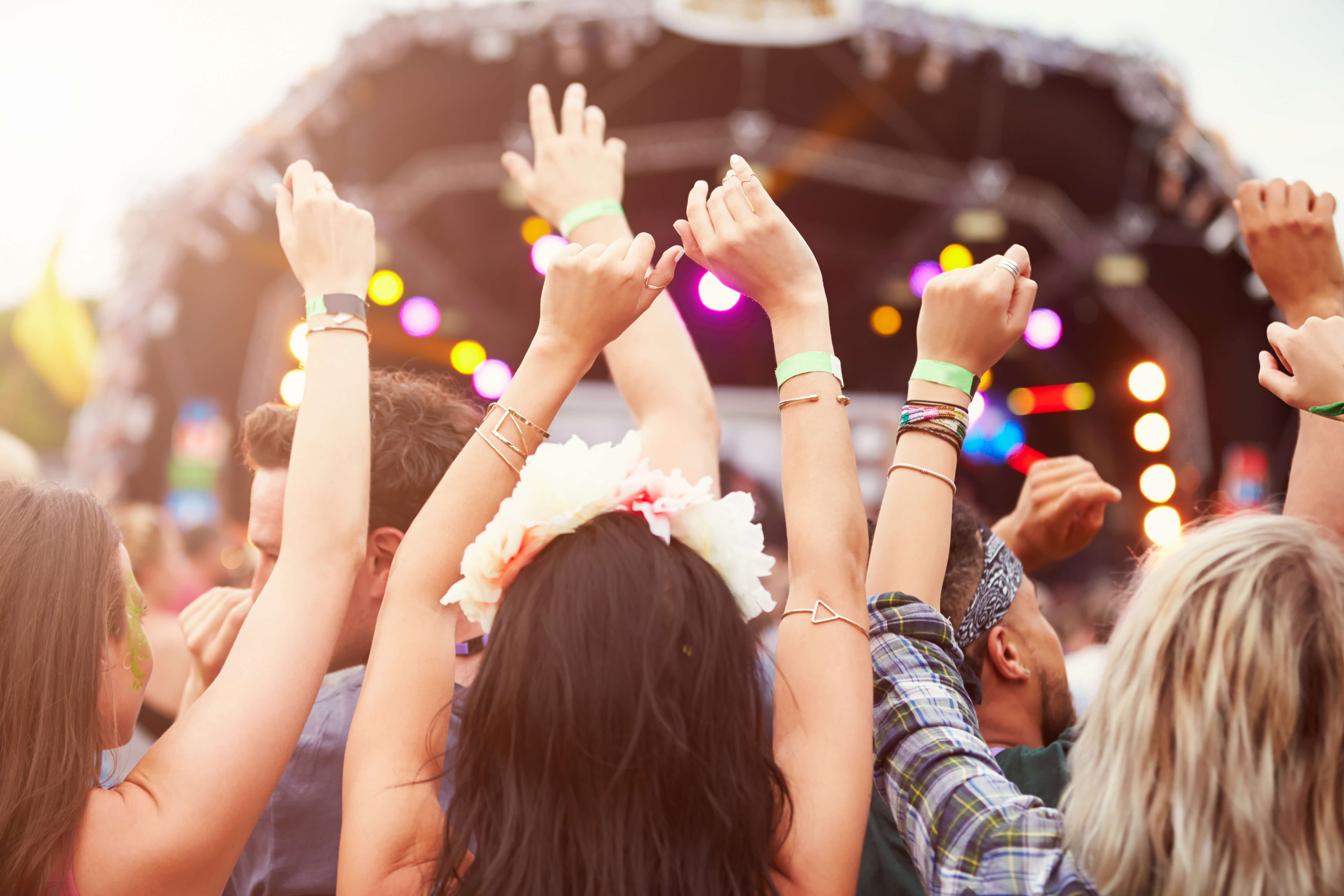 1st class protection personal security tips for those attending a festival fluorescent wristbands